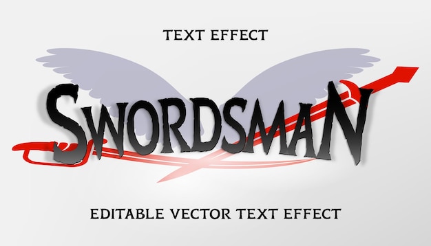 Eddect de texte modifiable Swodsman