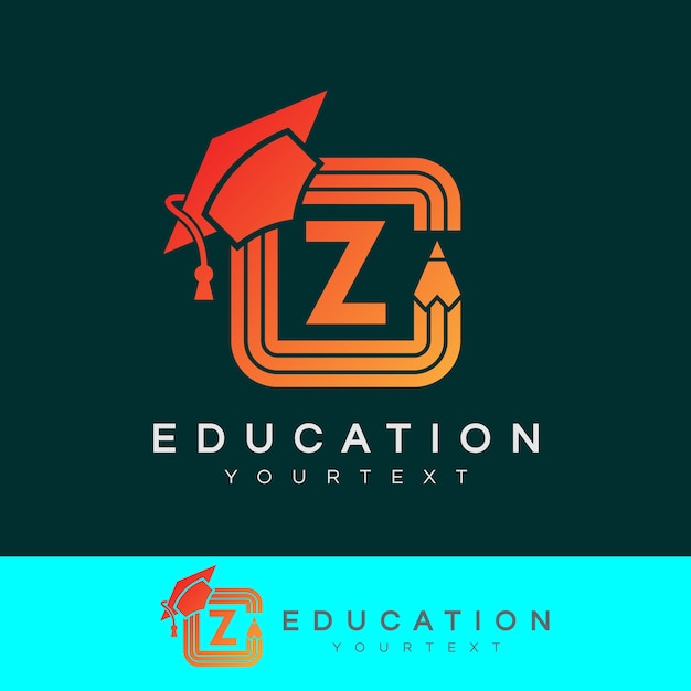 Éducation Initiale Lettre Z Logo Design