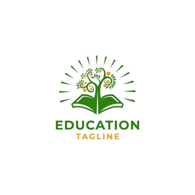 Education Leaf Vector Icon Modèle De Conception Illustration