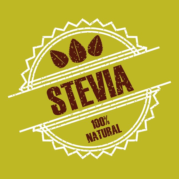 Vecteur Édulcorant naturel de stevia