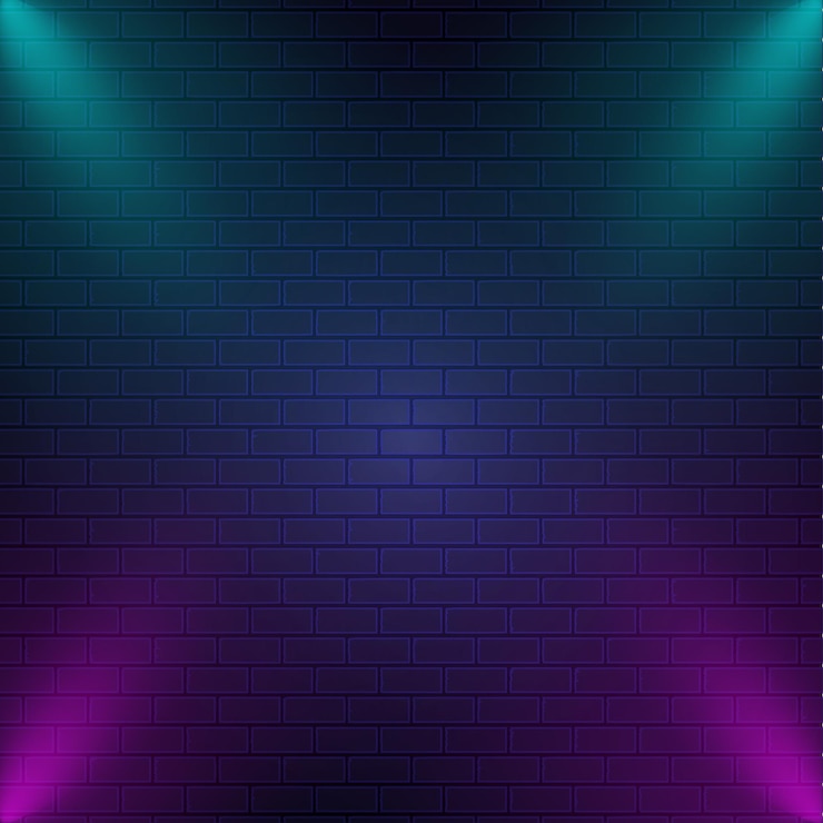 Vecteur effet de fond néon brillant