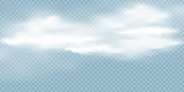 Effet De Fumée Blanche, Texture De Vapeur De Smog. Vecteur Png