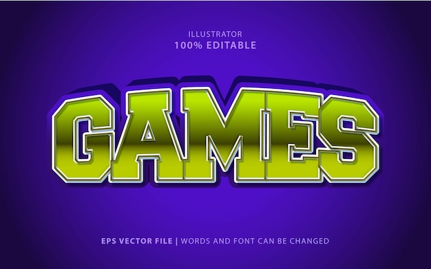 Effet De Jeu Sur Texte Vectoriel Gratuit Modifiable