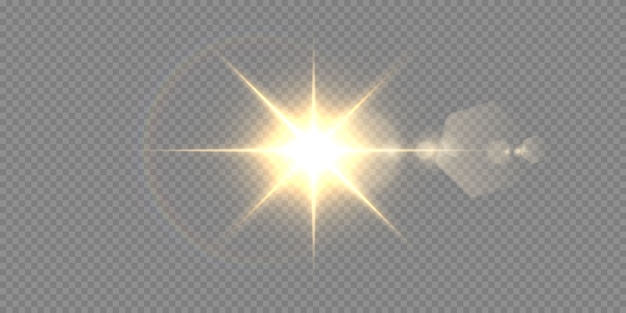 Effet De Lumière Abstraite Lumière Du Soleil Transparent Spécial Lens Flare.