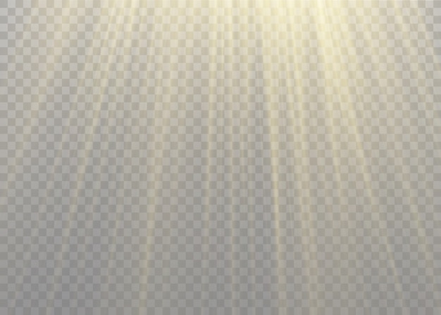 Vecteur effet de lumière flash vecteur lentille spéciale soleil transparent. flash de lentille soleil.