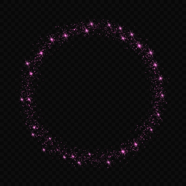 Effet De Lumière Lueur étoiles éclate Avec Des étincelles Isolées