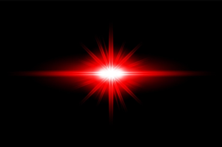 Effet de lumière rouge transparent Vector Custom Lens Flare Pack