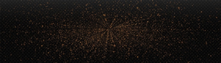 Vecteur effet de lumière rougeoyante avec de nombreuses particules de paillettes isolées sur fond transparent étoile vectorielle