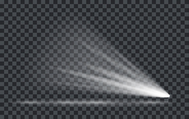 Effet de lumière Spotlight avec fond transparent