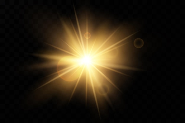 Effet De Lumière Vecteur Lumière Du Soleil Transparent Spécial Lens Flare