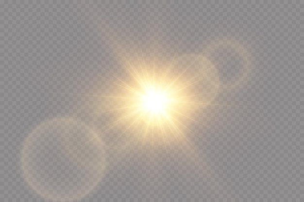 Vecteur effet de lumière vecteur lumière du soleil transparent spécial lens flare