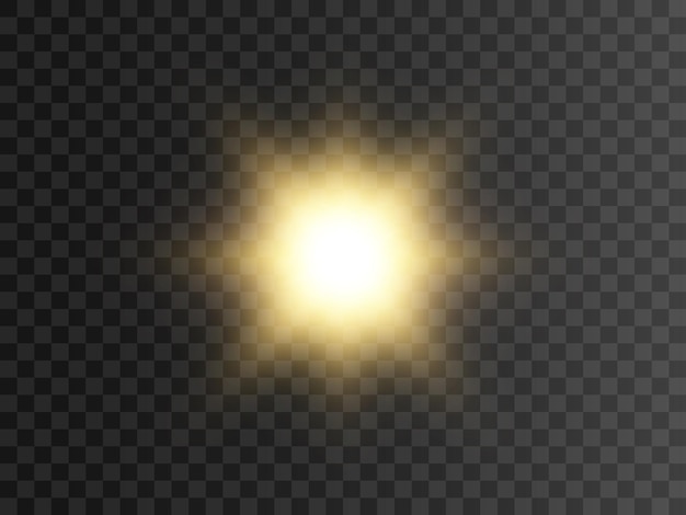 Effet De Lumière Vive Avec Rayons Et Reflets Pour Illustration Vectorielle