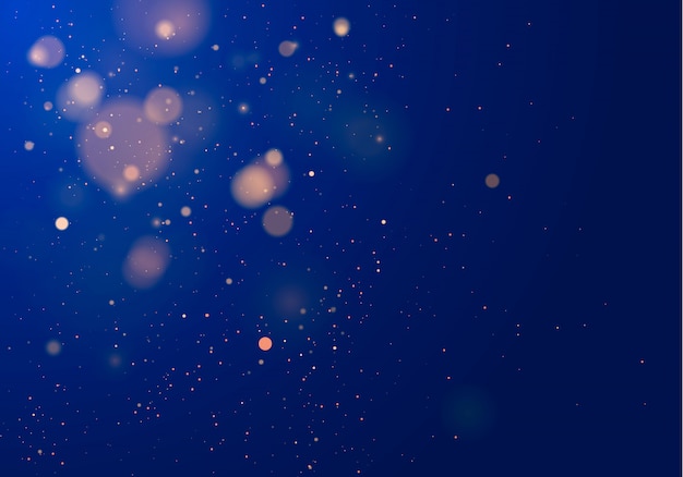 Effet de lumières bokeh lumineux abstrait léger isolé.