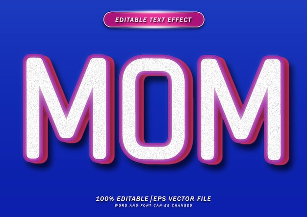 Effet Modifiable De Style De Texte Maman