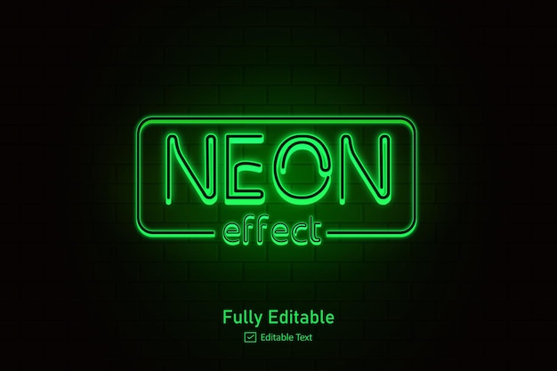 Effet néon pour texte comestible logo d'effet de style néon et logo de boîte de nuit et texte d'affiche de soirée
