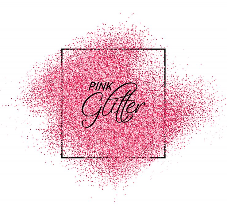 Vecteur effet pailleté rose à la texture brillante