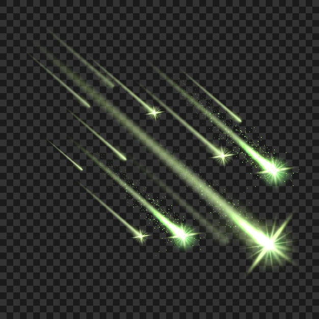 Effet de particules d'explosion étincelantes avec fond transparent