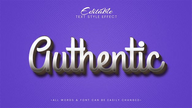 Effet de style de texte 3d rétro vintage authentique. Style de texte d'illustrateur modifiable.