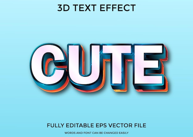 Effet De Style De Texte 3d