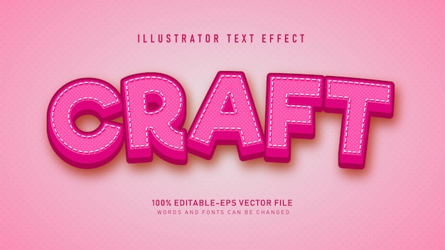 Effet De Style De Texte Craft Rose