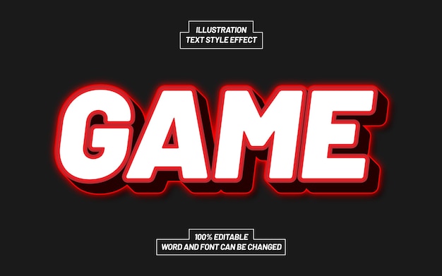 Effet de style de texte du jeu