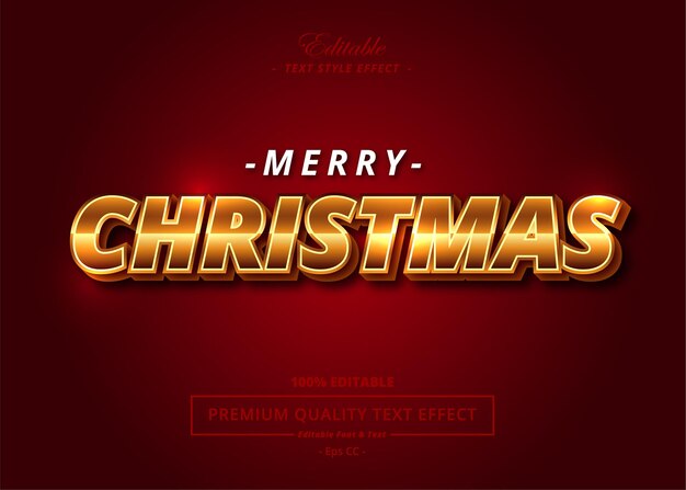 Effet de style de texte joyeux Noël