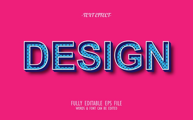Effet de style de texte modifiable 3D moderne