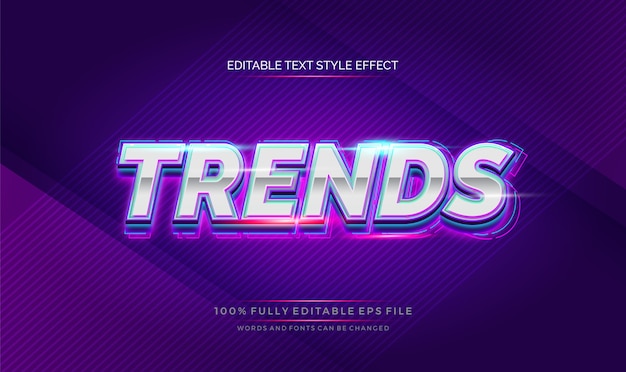 Effet de style de texte modifiable moderne