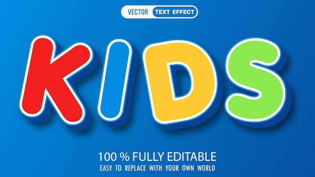 Effet de style de texte pour enfants