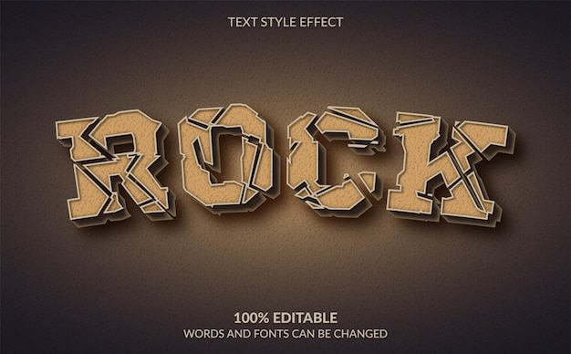 Effet De Style De Texte Rock