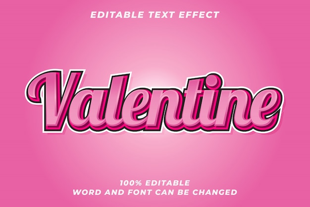 Effet De Style De Texte Romantique Valentine