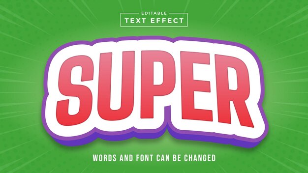 Effet De Style De Texte Super Modifiable