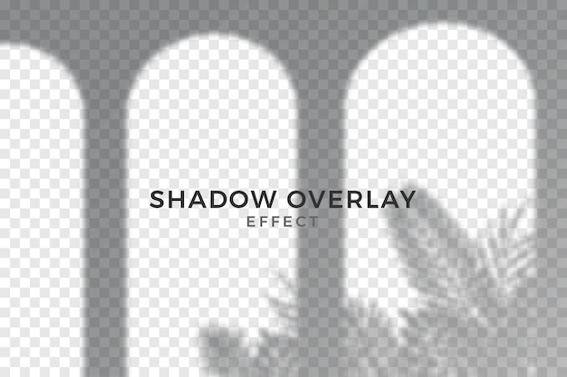 Vecteur effet de superposition d'ombres transparentes abstraites