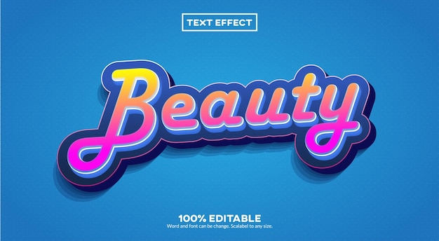 Effet De Texte 3d Beauté