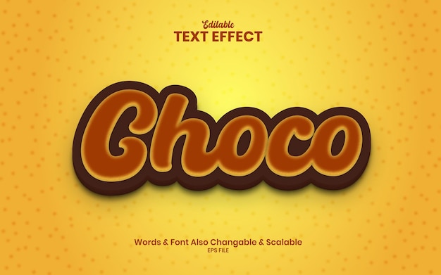 Effet De Texte 3d Choco