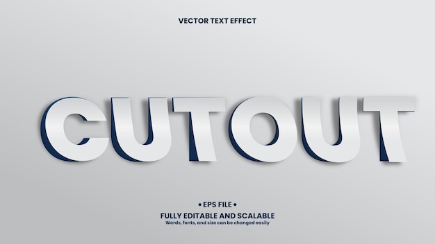 Effet De Texte 3d Découpé