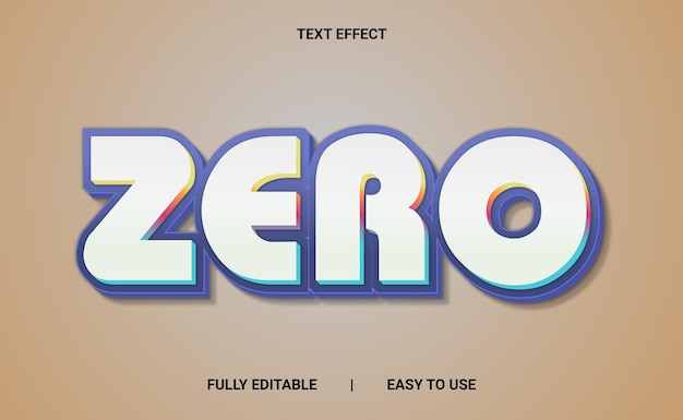 Effet de texte 3D entièrement modifiable