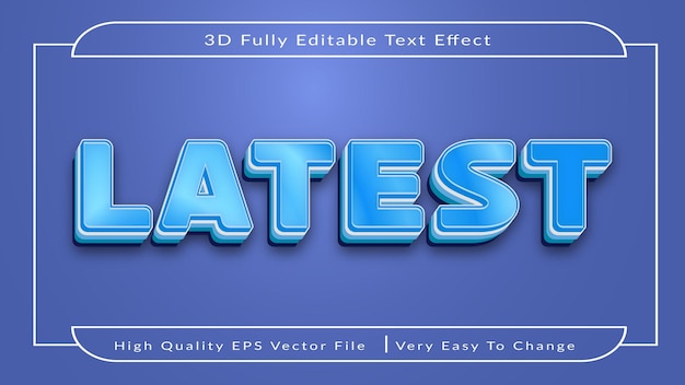 Effet de texte 3D de haute qualité entièrement modifiable
