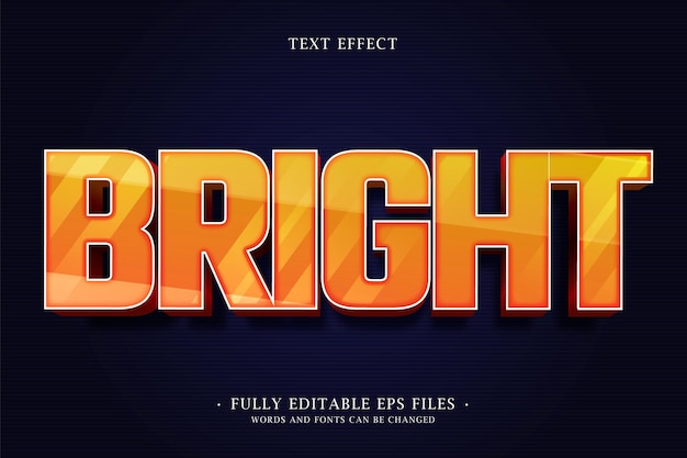 Effet de texte 3D lumineux