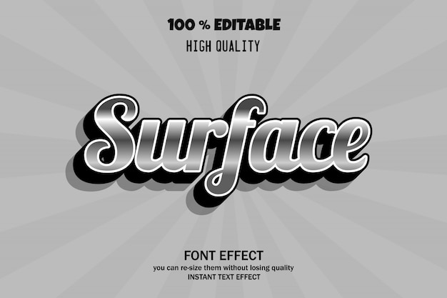 Effet de texte 3d moderne, effet de police modifiable