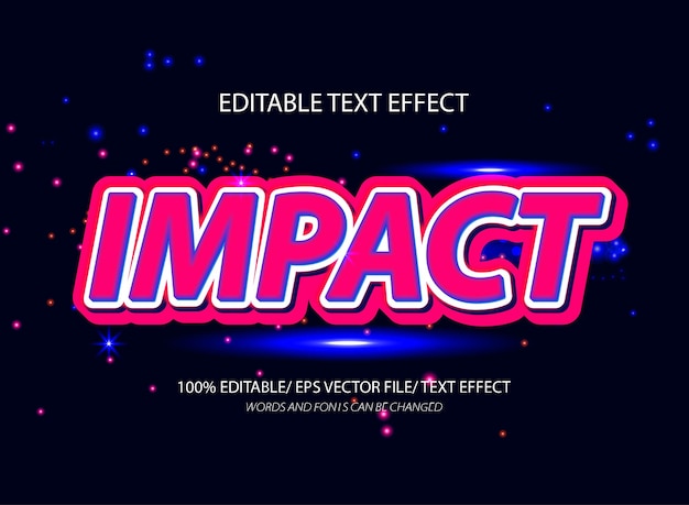 Effet de texte 3D modifiable et style de texte modifiable