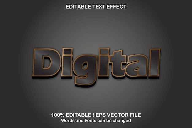 Effet De Texte 3d Numérique Eps