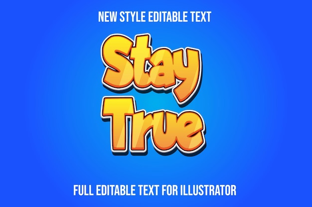 Effet de texte 3d rester vrai couleur dégradé jaune et blanc