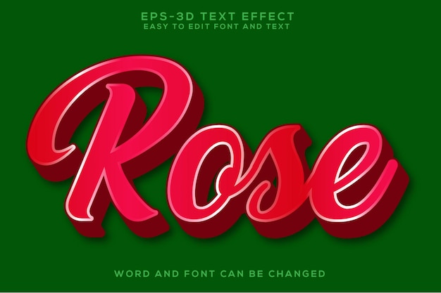 Effet de texte 3D rose et texte coloré