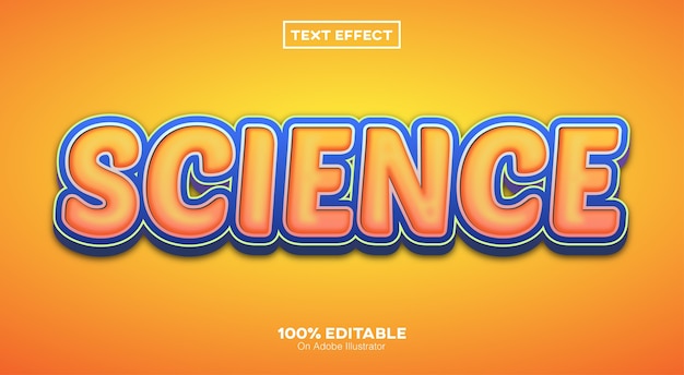 Effet de texte 3D Sciene