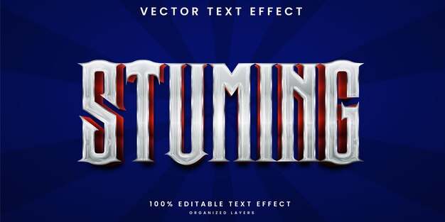 Effet de texte 3d de style horreur
