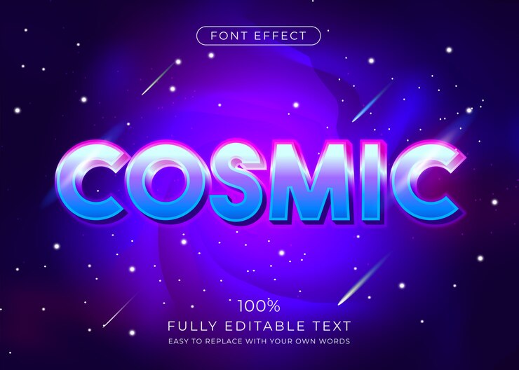 Effet de texte 3d vibrant moderne. Style de police modifiable