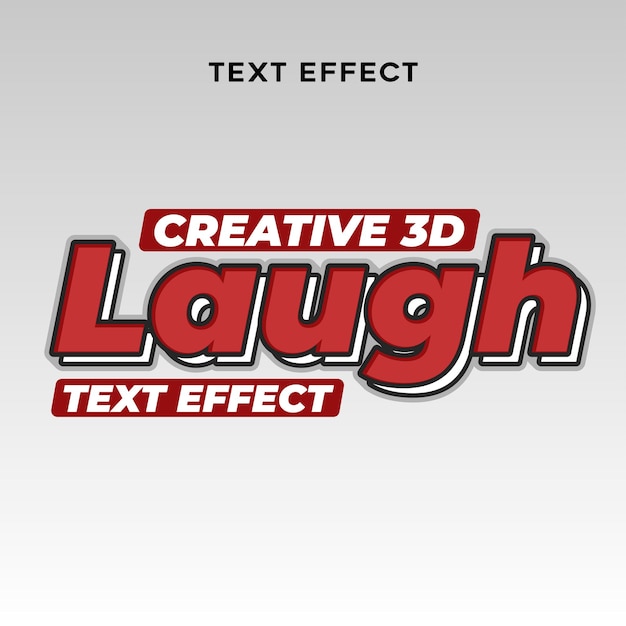 Vecteur effet de texte 3d