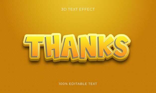 Vecteur effet de texte 3d