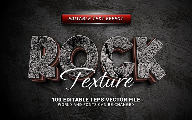 Effet De Texte Abstrait Rock